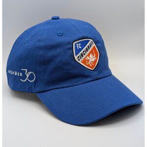 FC Cincinnati Hat Cap Strap Back MLS Soccer Futbol FCC Blue Adjustable Unisex